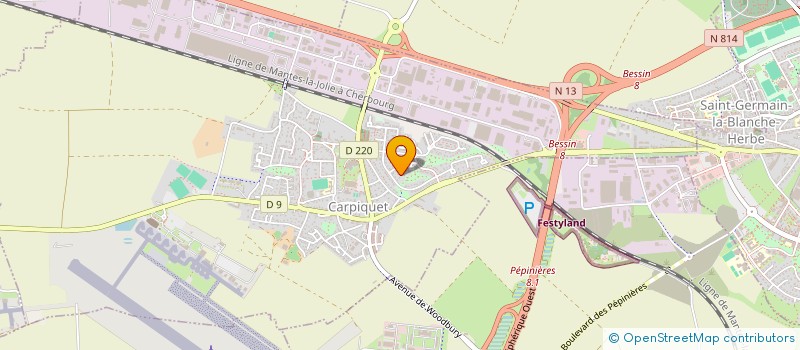 localisation de l'entreprise MOOS  CARPIQUET