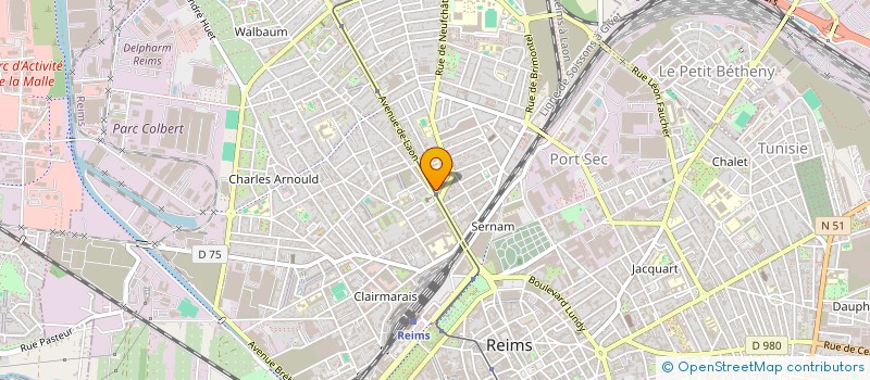 localisation de l'entreprise MOOS OPTIC à REIMS