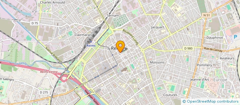 localisation de l'entreprise MOOS OPTIQUE à REIMS