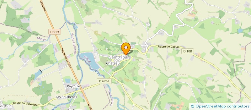 localisation de l'entreprise MOOV'EAT à SAINT-YBARS