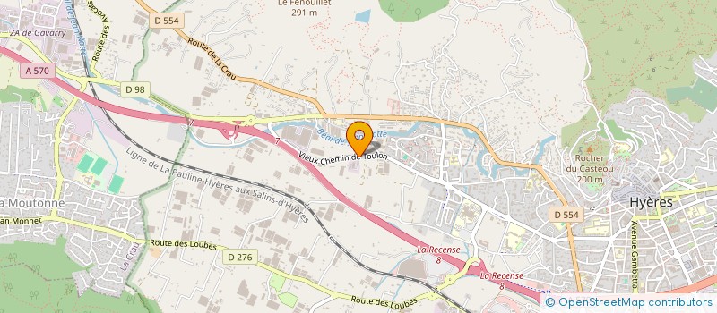 localisation de l'entreprise MOOV' GYM 83 à HYERES