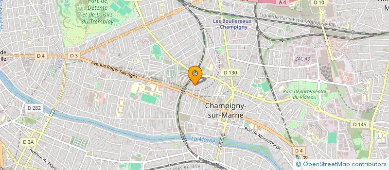 localisation de l'entreprise MOOV HABITAT à CHAMPIGNY-SUR-MARNE