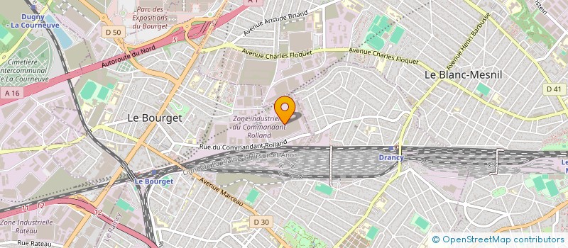 localisation de l'entreprise MOOV 'IN TRANSPORTS à LE BOURGET