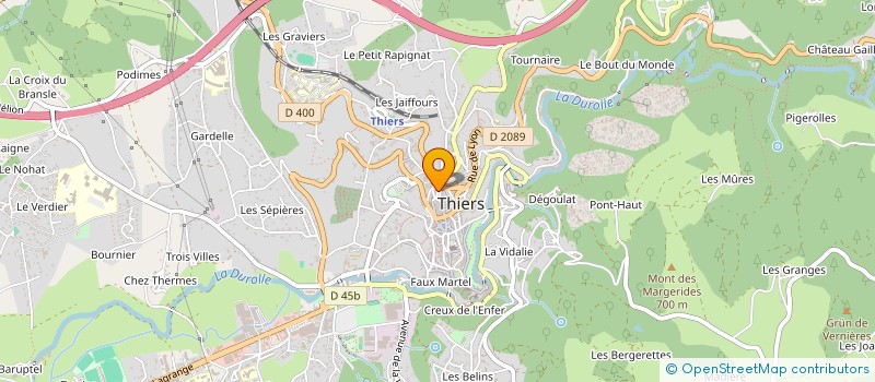 localisation de l'entreprise MOOVING PIZZAS à THIERS