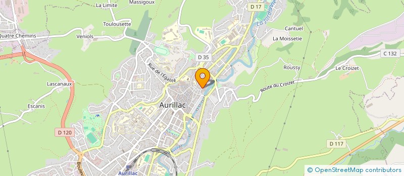 localisation de l'entreprise MOPALAIT S.A FROMAGERIE MORIN à AURILLAC