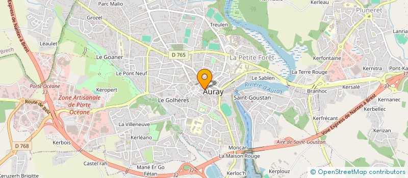 localisation de l'entreprise MOPALY à AURAY