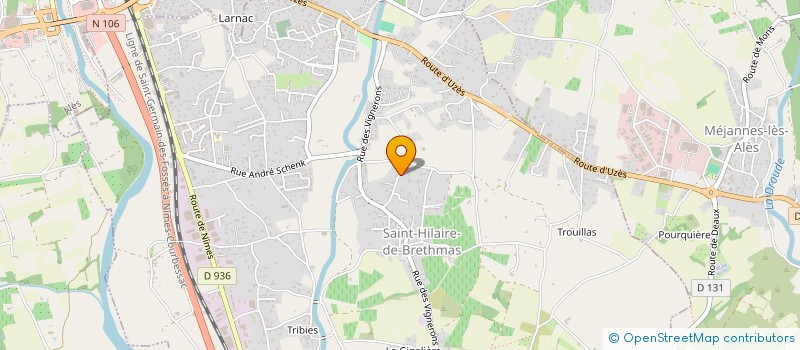 localisation de l'entreprise MOPAM  SAINT-HILAIRE-DE-BRETHMAS