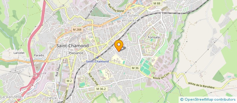 localisation de l'entreprise MOQUETTE DECOR  SAINT-CHAMOND