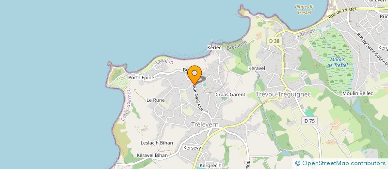 localisation de l'entreprise MOR AR MEN  TRELEVERN