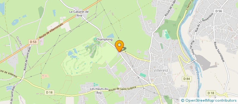 localisation de l'entreprise MORA AUGE  VILLEREST