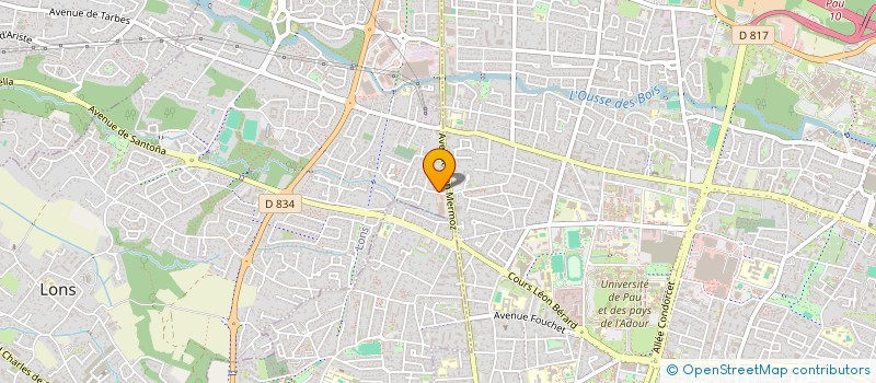 localisation de l'entreprise MORA-COSTE BERTHOUMIEUX  LONS