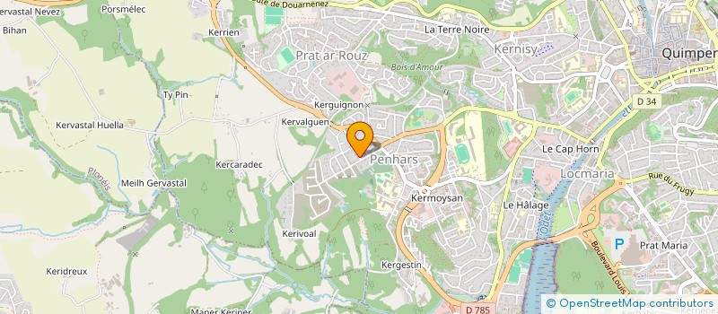 localisation de l'entreprise MORA INVESTISSEMENTS à QUIMPER