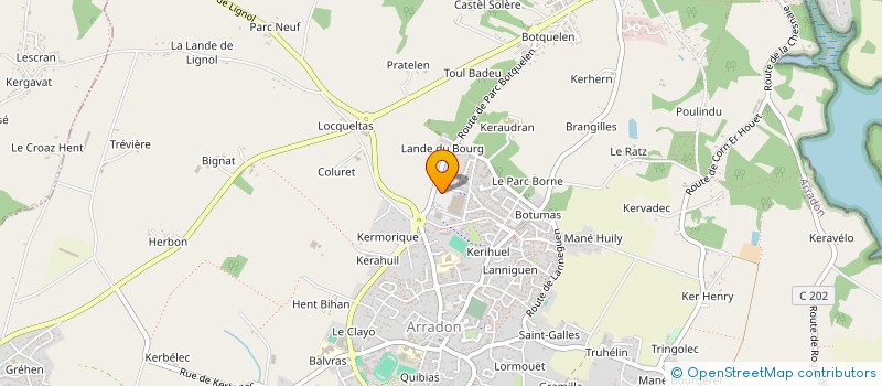 localisation de l'entreprise MORAER à ARRADON
