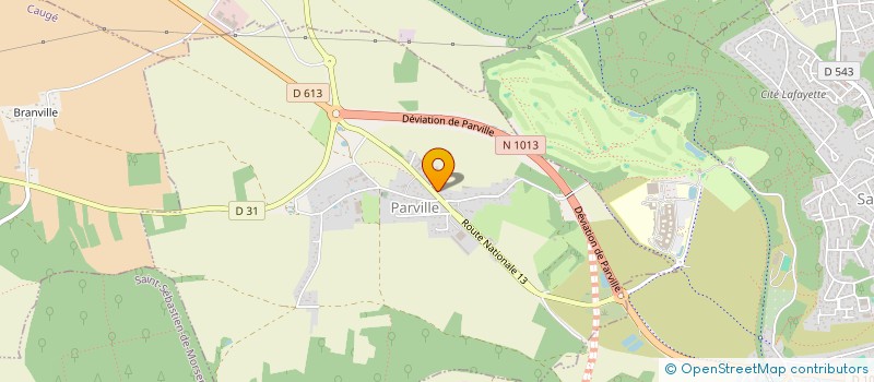 localisation de l'entreprise MORAINE AUTOMOBILES  PARVILLE