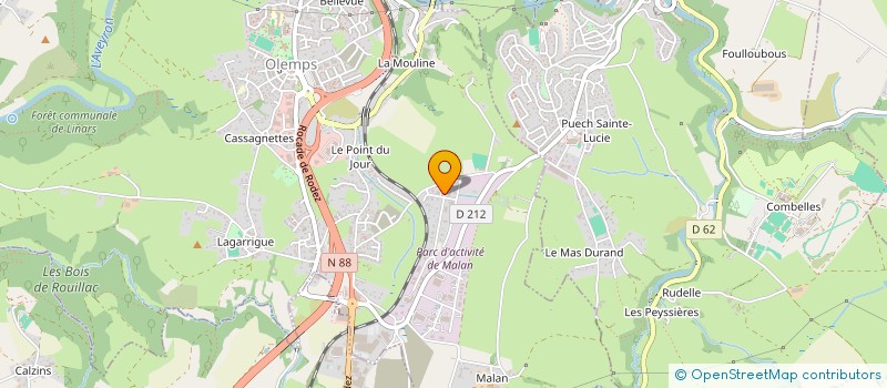 localisation de l'entreprise MORAIS à OLEMPS
