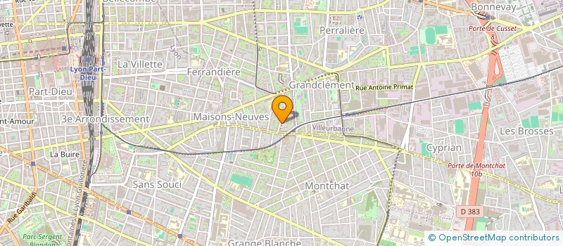 localisation de l'entreprise MORAIS-ROLLAND INDIVISION  VILLEURBANNE