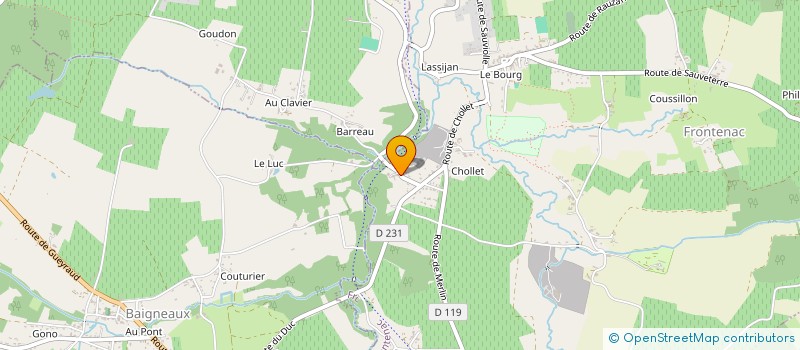 localisation de l'entreprise MORALES 33  SOULIGNAC