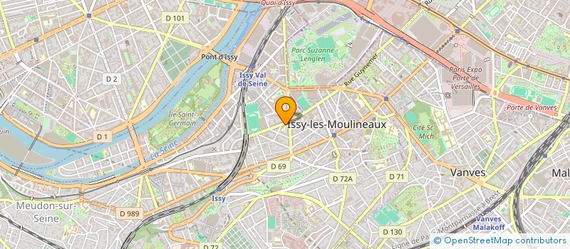 localisation de l'entreprise MORALINVEST à ISSY-LES-MOULINEAUX