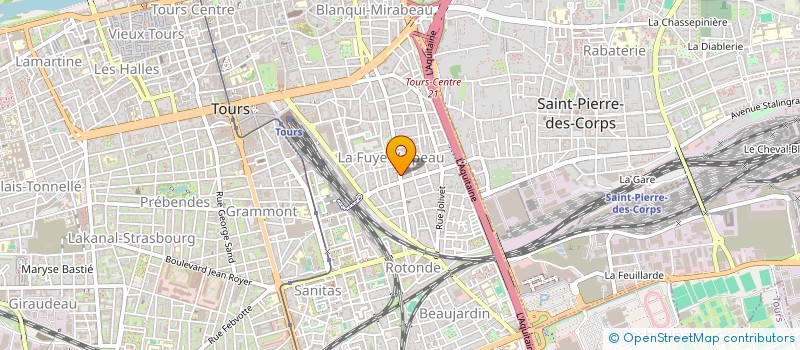 localisation de l'entreprise MORALY à TOURS