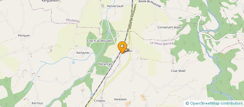 localisation de l'entreprise MORAN 22  LE VIEUX-MARCHE