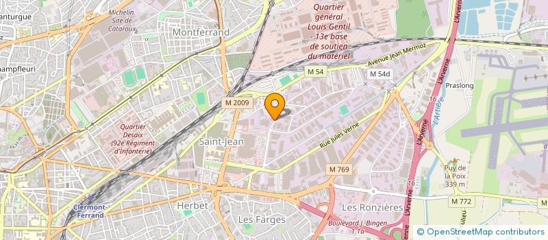 localisation de l'entreprise MORAN FRERES EMBALLAGES à CLERMONT-FERRAND