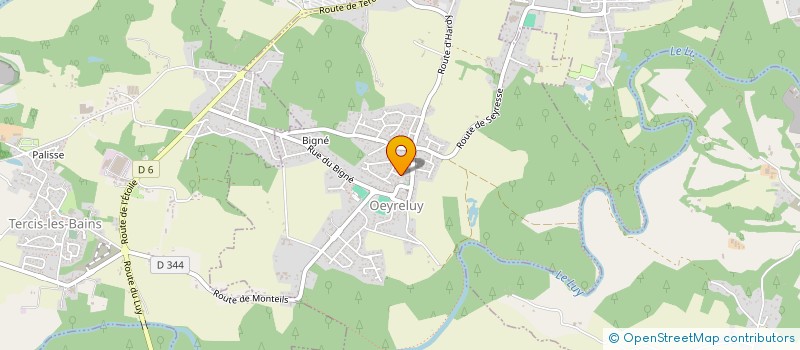 localisation de l'entreprise MORAN PISCINE  OEYRELUY