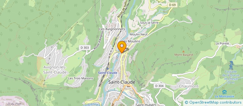 localisation de l'entreprise MORAND BURDET à SAINT-CLAUDE