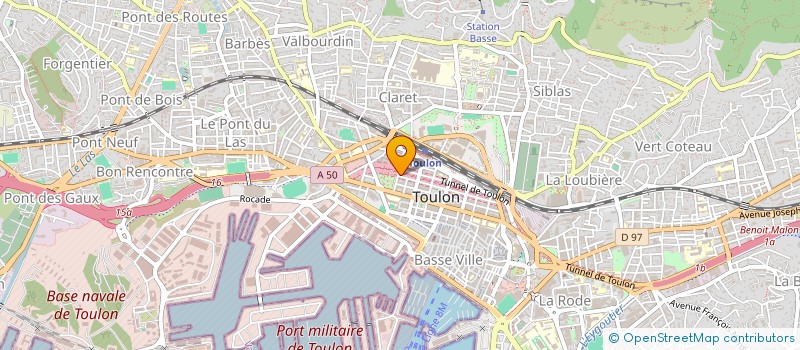 localisation de l'entreprise MORAND ET MORAND  TOULON