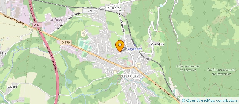 localisation de l'entreprise MORAND PLOMBERIE à CEYZERIAT