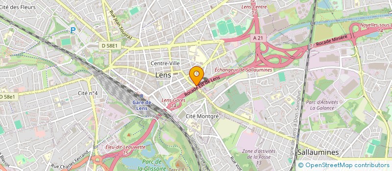 localisation de l'entreprise MORAND TRAITEUR ET ASSOCIES  LENS