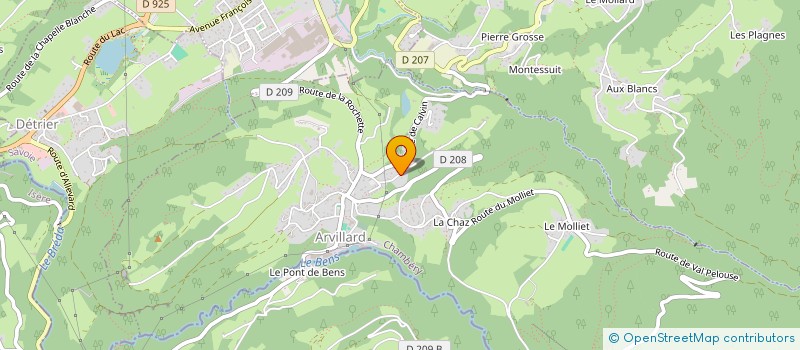 localisation de l'entreprise MORAND TRAVAUX SPECIAUX à ARVILLARD