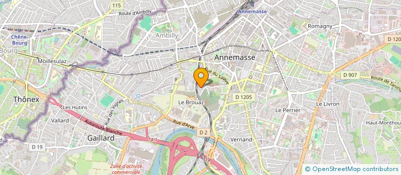 localisation de l'entreprise MORANDI à ANNEMASSE