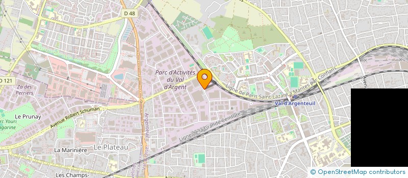 localisation de l'entreprise MORANDI  ARGENTEUIL