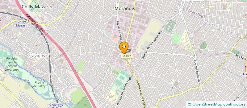 localisation de l'entreprise MORANGIS AUTO CENTER à MORANGIS