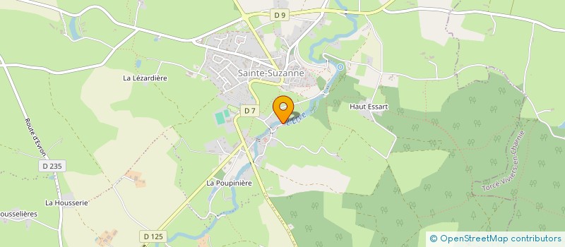 localisation de l'entreprise MORANNE DSN  SAINTE-SUZANNE-ET-CHAMMES