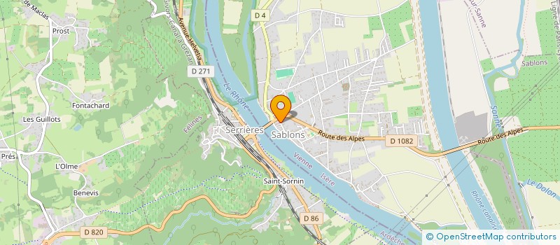 localisation de l'entreprise MORARD ET ASSOCIES  SABLONS