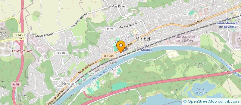 localisation de l'entreprise MORARD LCJ à MIRIBEL
