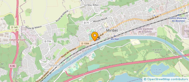 localisation de l'entreprise MORARD MCF à MIRIBEL