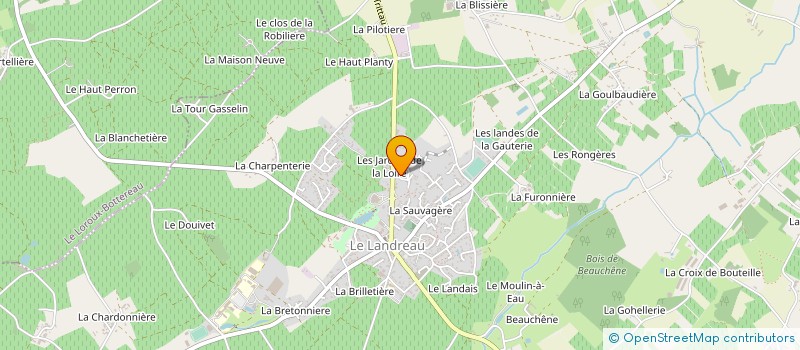 localisation de l'entreprise MORAT CARRELAGE LANDREEN  LE LANDREAU