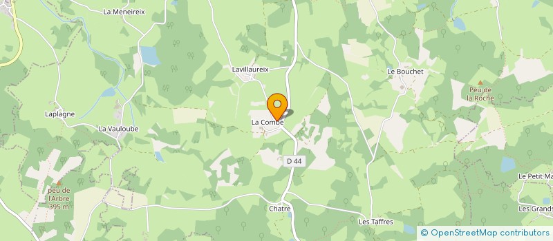 localisation de l'entreprise MORAUD à CHATEAUPONSAC
