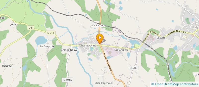 localisation de l'entreprise MORAUX CLOTURES à CHAMBORET