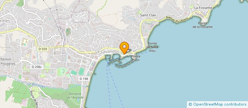 localisation de l'entreprise MORAVI à LE LAVANDOU