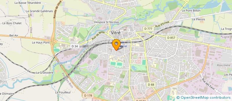 localisation de l'entreprise MORAZE  VITRE