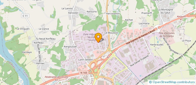 localisation de l'entreprise MORBIHAN DECOLLETAGE à CAUDAN