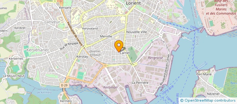 localisation de l'entreprise MORBIHAN DEPANNAGES VITRERIE à LORIENT