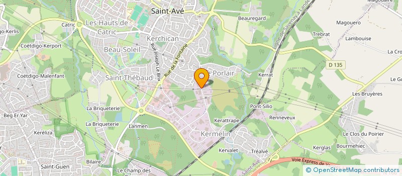 localisation de l'entreprise MORBIHAN MATERIELS AGRICOLES  SAINT-AVE