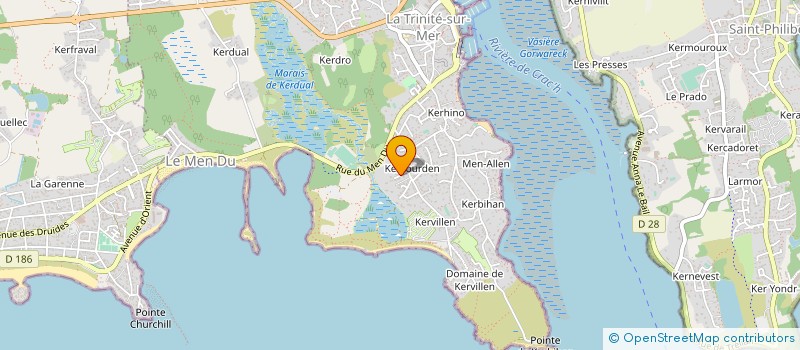 localisation de l'entreprise MORBIHAN MULTICOQUE SARL à LA TRINITE-SUR-MER