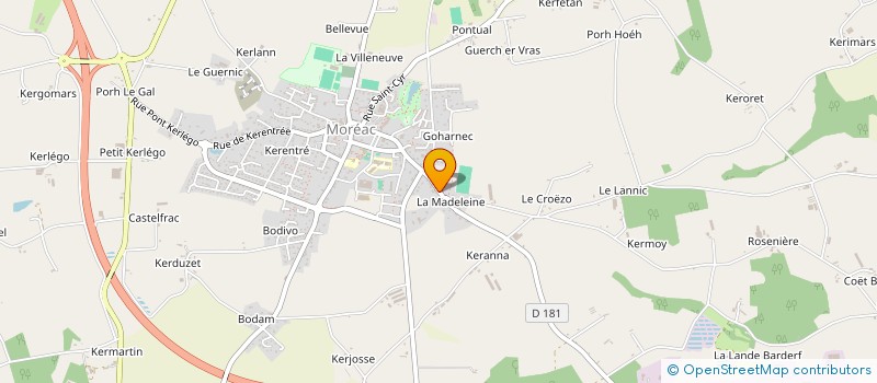 localisation de l'entreprise MORBIHAN ORGANISATIONS CYCLISTES 56  MOREAC