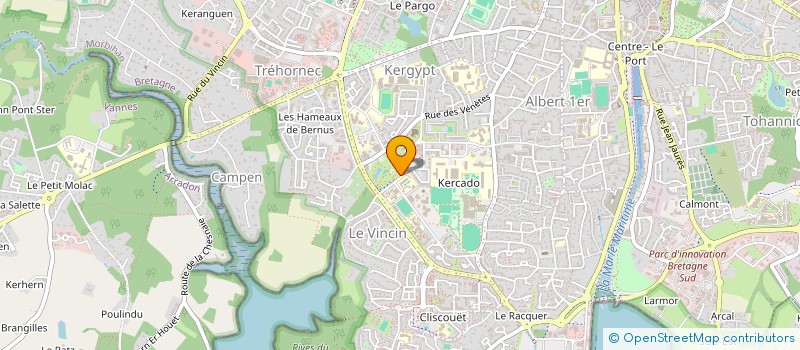 localisation de l'entreprise MORBIHAN PADDLE CLUB à VANNES