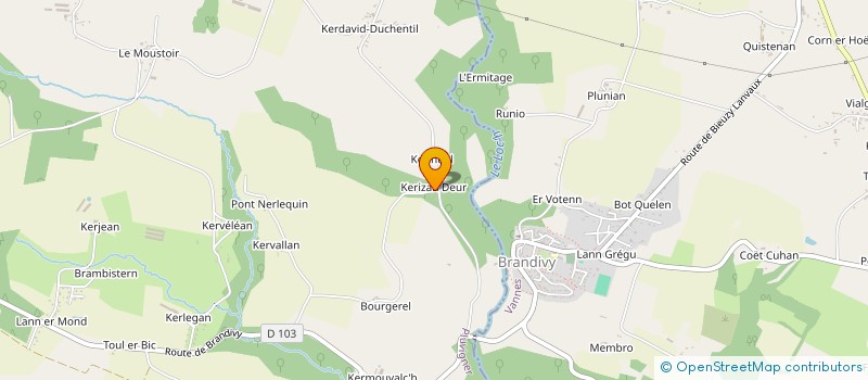 localisation de l'entreprise MORBIHAN RAMONAGE  PLUVIGNER